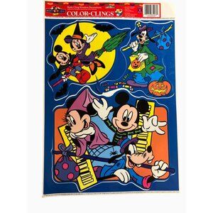 Halloween Mickey Mouse Color-Clings Removable & Reusable Window Decorations